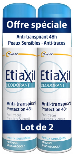 Etiaxil Anti-Perspirant Protection Deodorant 48H Aerosol 2 x 150ml