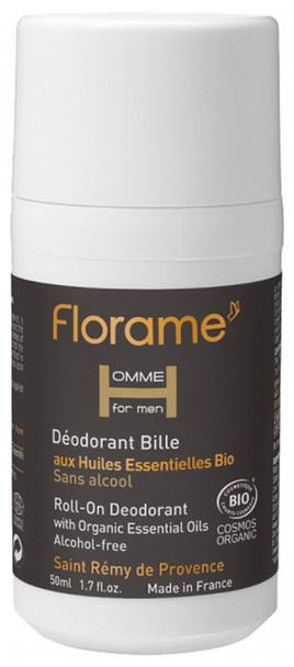 Florame Men Roll-On Deodorant Organic 50ml