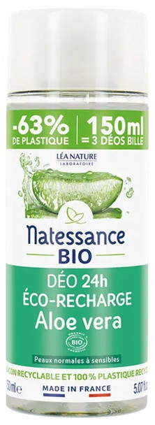 Natessance Deo 24H Aloe Vera Organic Refill 150ml