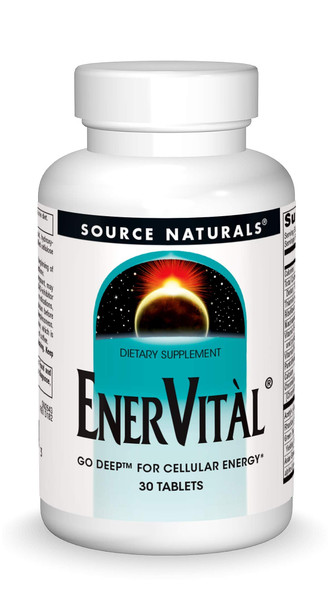 Source Naturals Enervital, Go Deep For Cellular Energy, 30 Tablets