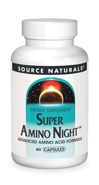 Source Naturals Super Amino Night - Advanced Amino Acid Formula - 60 Capsules