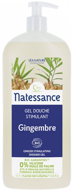 Natessance Organic Ginger Stimulating Shower Gel 1L