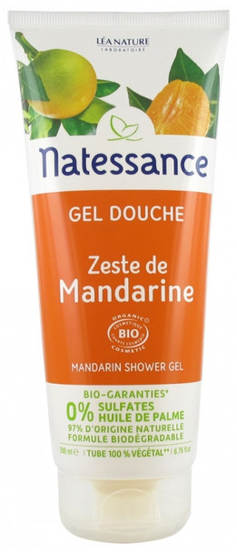 Natessance Organic Mandarin Shower Gel 200ml