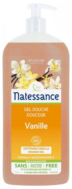 Natessance Vanilla Shower Gel 1L