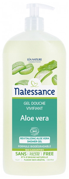 Natessance Organic Revitalizing Aloe Vera Shower Gel 1L