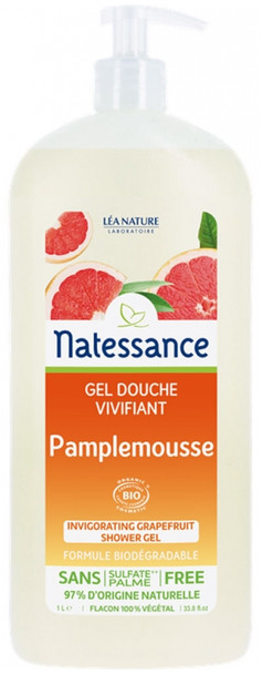 Natessance Invigorating Grapefruit Shower Gel 1L