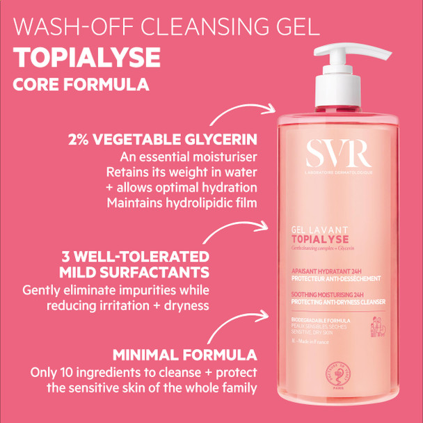 SVR Topialyse Cleansing Gel 1L