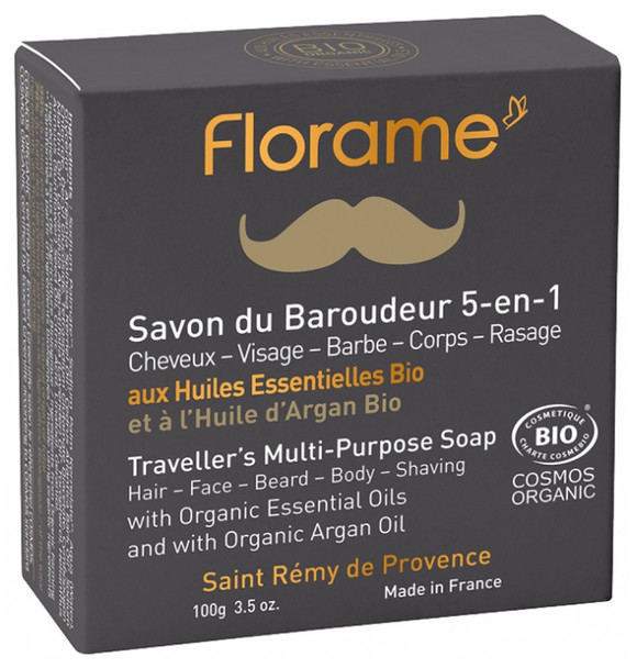 Florame Men Traveller's 5-In-1 Soap Organic 100g