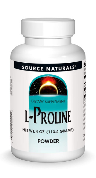 Source Naturals L-Proline Powder, 4 Ounce