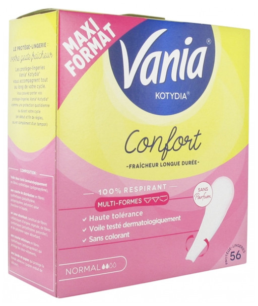Vania Kotydia Multiform Comfort Normal Unscented 56 Panty Liners