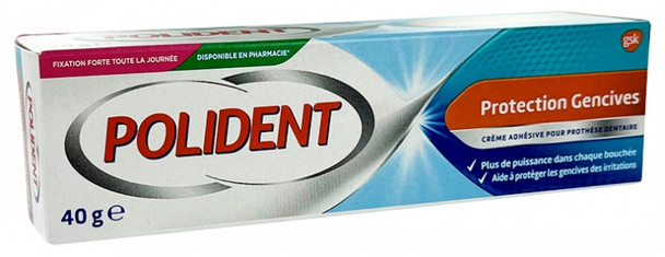 Polident Corega Gums Protection Fixative Cream for Dental Prosthesis 40g