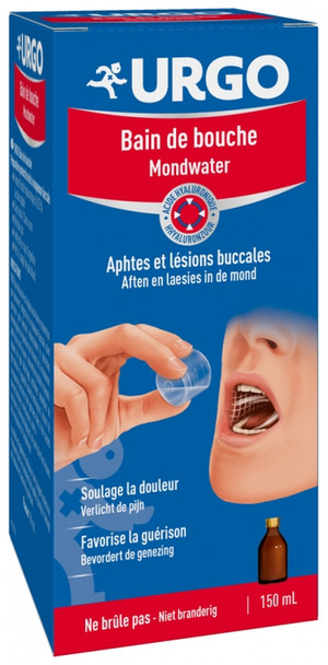 Urgo Mouthwash Mouth Ulcers and Oral Lesions 150ml