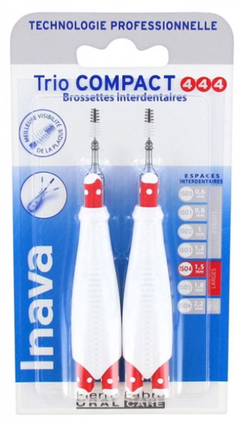 Inava Trio Compact 6 Interdental Brushes