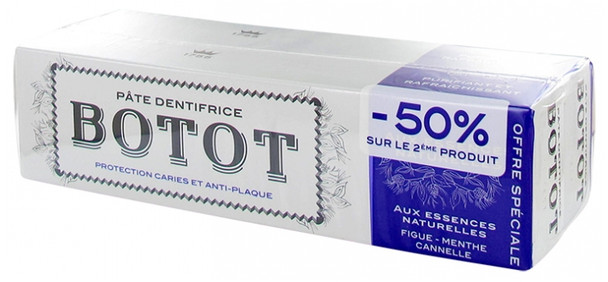 Botot Toothpaste Fig Mint Cinnamon 2 x 75ml