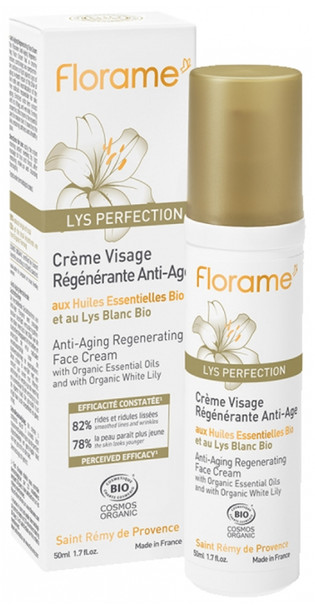 Florame Lys Perfection Anti-Aging Regenerating Face Cream Organic 50ml