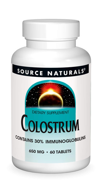 Source Naturals Colostrum Contains 30 Percent Immunoglobulins - 60 Tablets