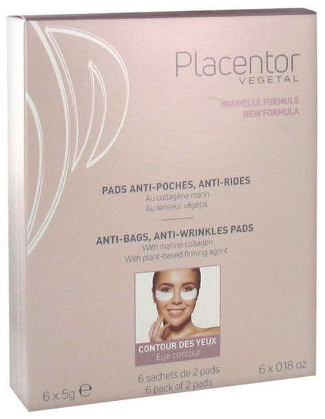 Placentor Vegetal Anti-Pouch Anti-Wrinkle Pads 6 x 3g