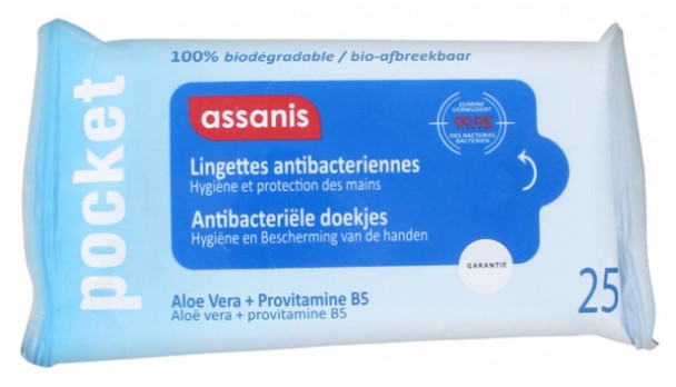 Assanis Antibacterial Wipes 25 Wipes