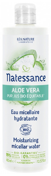 Natessance Aloe Vera Pur Jus Organic Fair Trade Moisturizing Micellar Water Organic 400ml