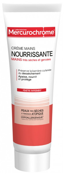 Mercurochrome Nourishing Hand Cream Very Dry and Chapped Hands 75ml