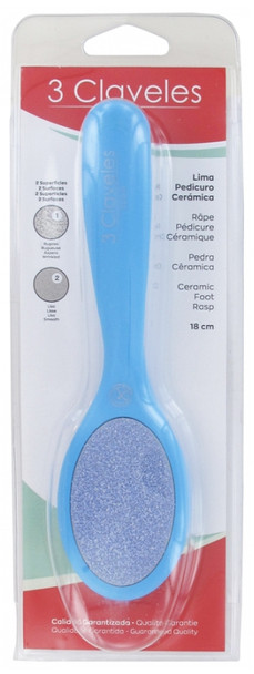 3 Claveles Ceramic Pedicure Grater 18cm