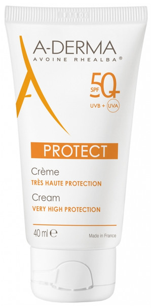 A-DERMA Protect Cream Very High Protection SPF50+ Fragrance Free 40ml