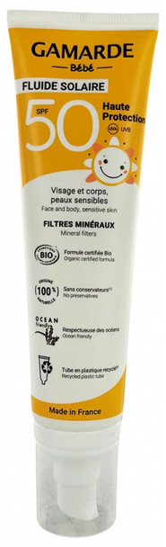 Gamarde Bebe Sun Fluid SPF50 High Protection Organic 100ml