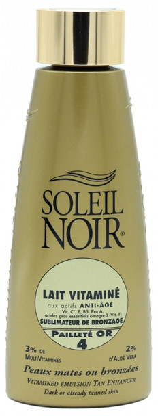 Soleil Noir Vitamined Body Milk Tan Enhancer 4 Golden Glitter 150ml