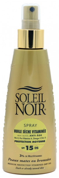 Soleil Noir Vitamined Dry Oil Spf15 Spray 150Ml