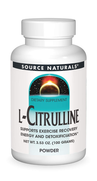 SOURCE NATURALS L-Citrulline 100 Gm, 0.1 Pound