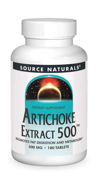 Source Naturals Artichoke Extract 500mg, 180 Tablets