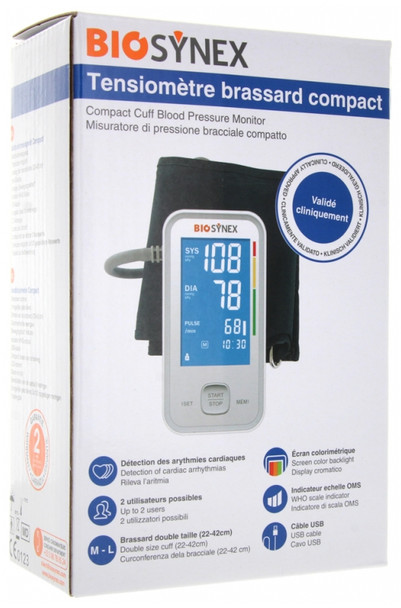 Biosynex Compact Blood Pressure Monitor