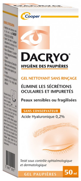 Dacryo Eyelids Hygiene No Rinse Cleansing Gel 50ml