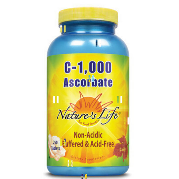 Nature'S Life C-1,000 Ascorbate | 250 Ct