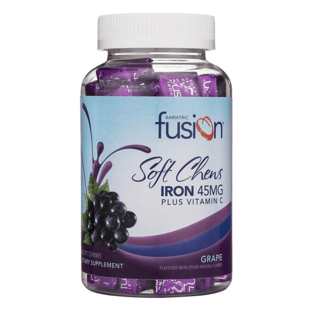 Bariatric Fusion Grape Iron Soft Chew with Vitamin C 60 Count