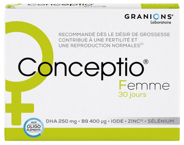 Granions Conceptio Women 2 x 30 Capsules and 30 Gel-Capsules