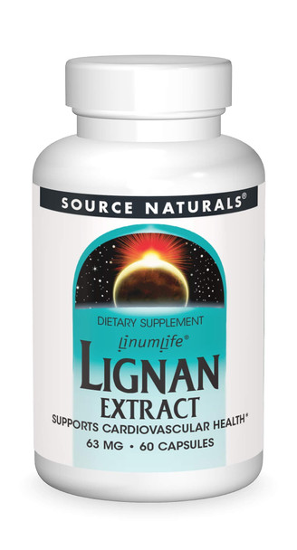 SOURCE NATURALS Lignan Extract 63 Mg Capsule, 60 Count