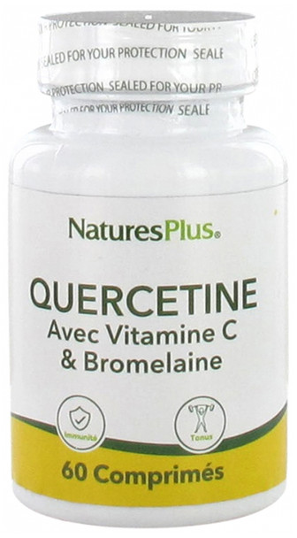 Natures Plus Quercetin with Vitamin C and Bromelain 60 Tablets