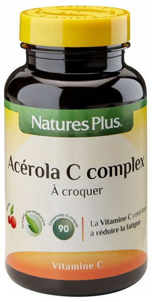 Natures Plus Acerola C Complex 90 Chewable Tablets