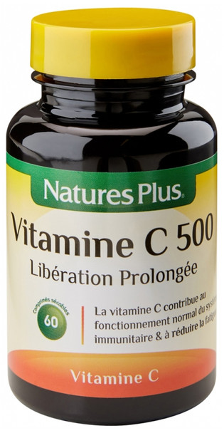 Natures Plus Vitamin C 500 Extended Release 60 Scored Tablets