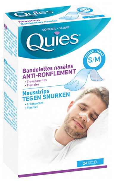 Quies Anti-Snoring 24 Nasal Strips