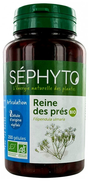 Sephyto Meadowsweet Organic 200 Capsules