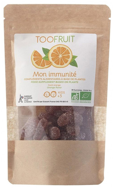 Toofruit Mon Immunite Organic 30 Gummies