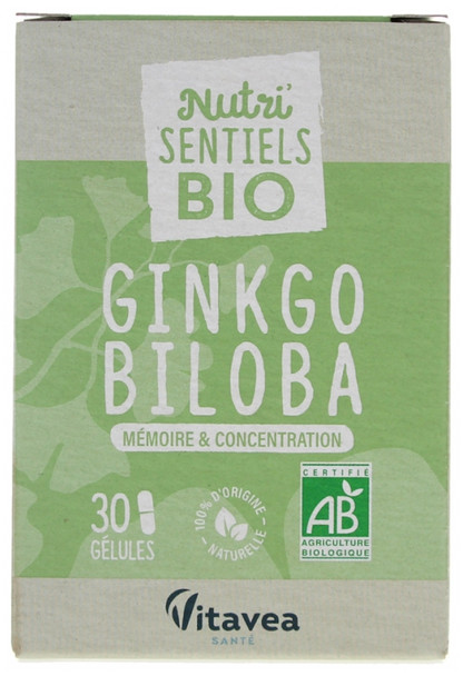 Vitavea Nutri'SENTIELS BIO Ginkgo Biloba 30 Capsules