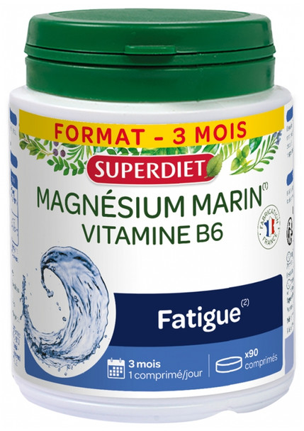 Superdiet Marine Magnesium + Vitamin B6 90 Tablets