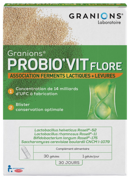 Granions Probio'Vit Flore 30 Capsules