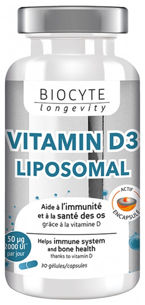 Biocyte Longevity Vitamin D3 Liposomal 30 Capsules