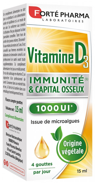 Forte Pharma Vitamin D3 1000 IU 15ml