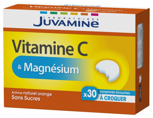 Juvamine Vitamin C & Magnesium 30 Bi-Layers Tablets