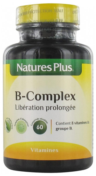 Natures Plus B-Complex Extended Release 60 Scored Tablets